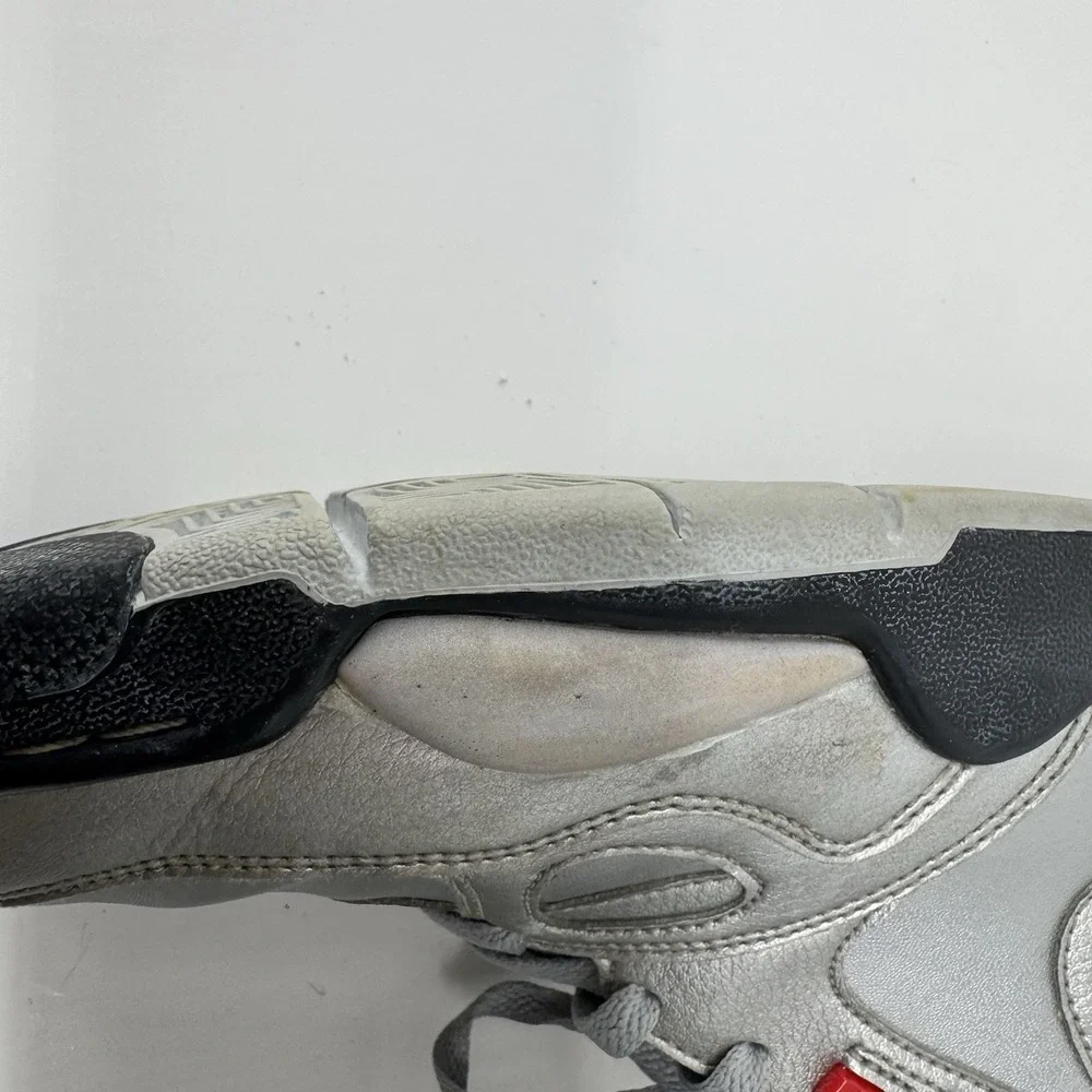 VTG  Nike Air Flight 2013 Silver Red High Top Sneakers Men's 10 Basketball Shoes